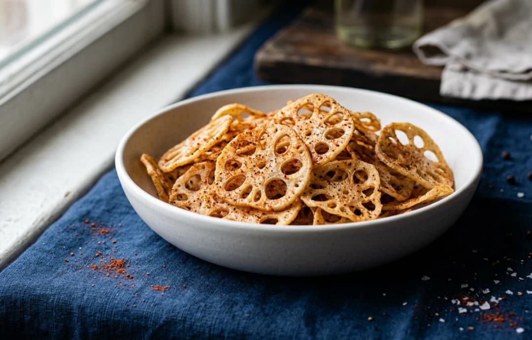 Crispy Air-Fried Lotus Chips