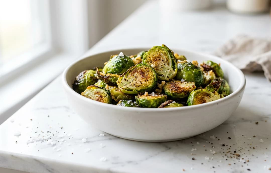 Crispy Garlic Air-Fryer Sprouts