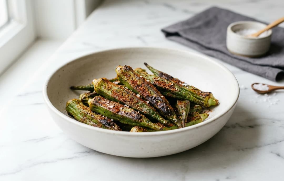 Crispy Oven-Roasted Okra