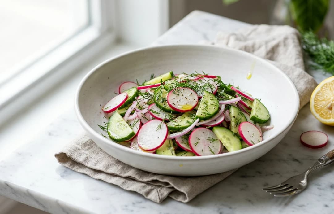 Crunchy Radish & Cucumber Salad