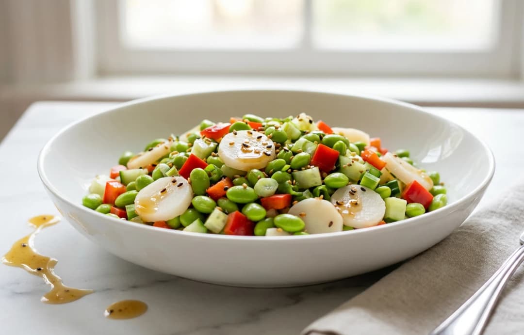 Crunchy Water Chestnut & Edamame Salad