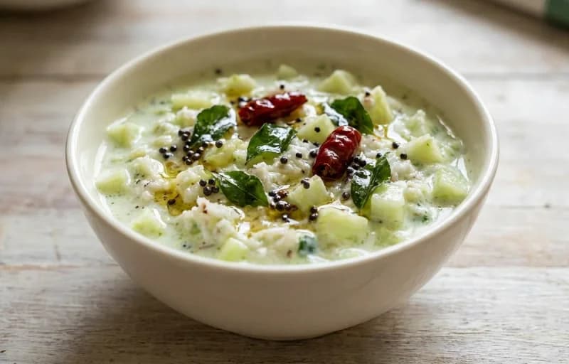 Tomato Rice, Cucumber Pachadi and Appalam - Recipe 2