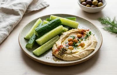 Cucumber Sticks Hummus