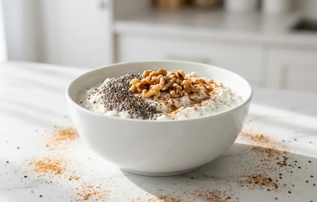 Curd with Chia and Cinnamon