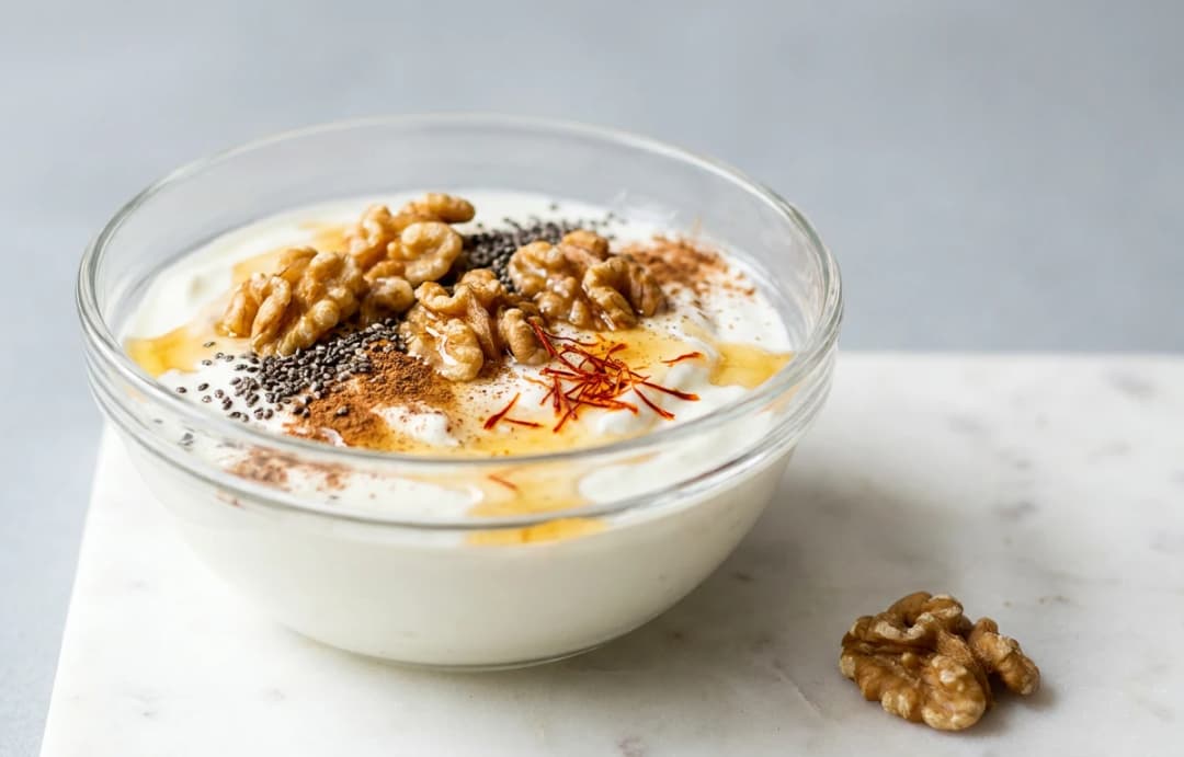 Curd with Walnuts and Cinnamon