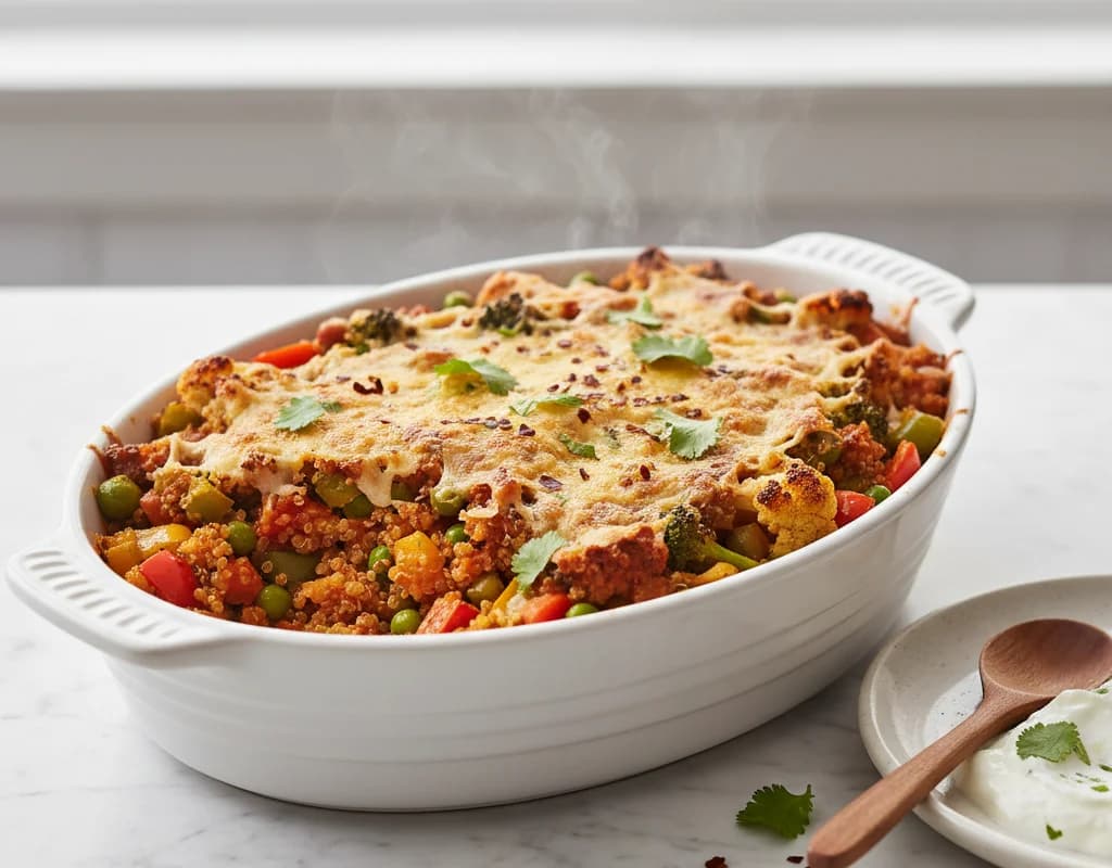 Baked Vegetable Casserole with Quinoa