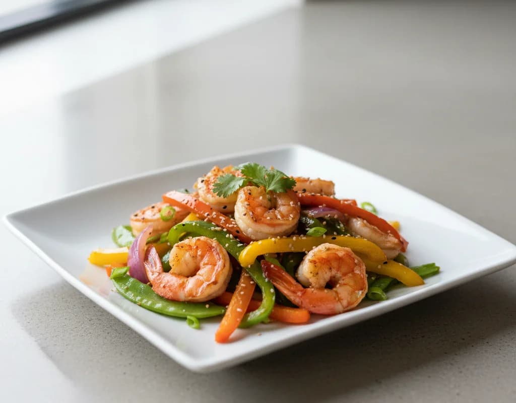 Shrimp and Pepper Stir-fry