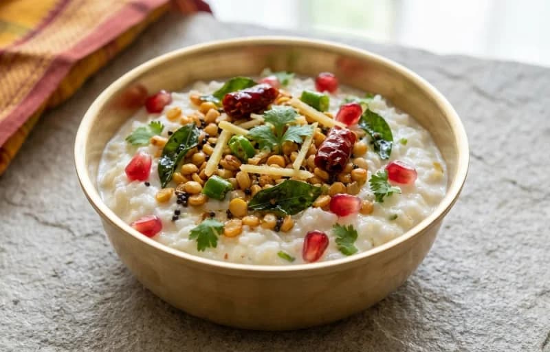 Daddojanam, Avakai Pickle and Biyyam Vadiyalu - Recipe 1