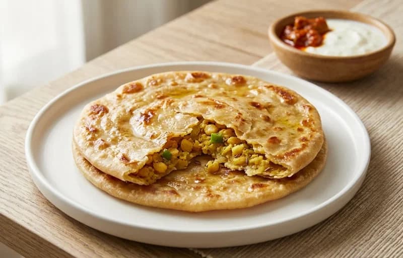 Dal er Porota with Punjabi Mango Pickle - Recipe 1