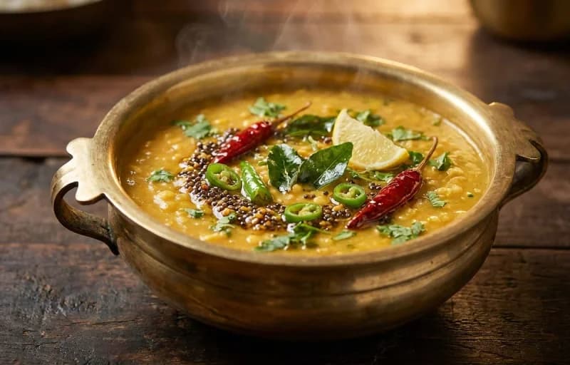 Bengali Mishti Pulao, Dali Toy, Tendli Upkari and Moong Dal Kosambari - Recipe 2