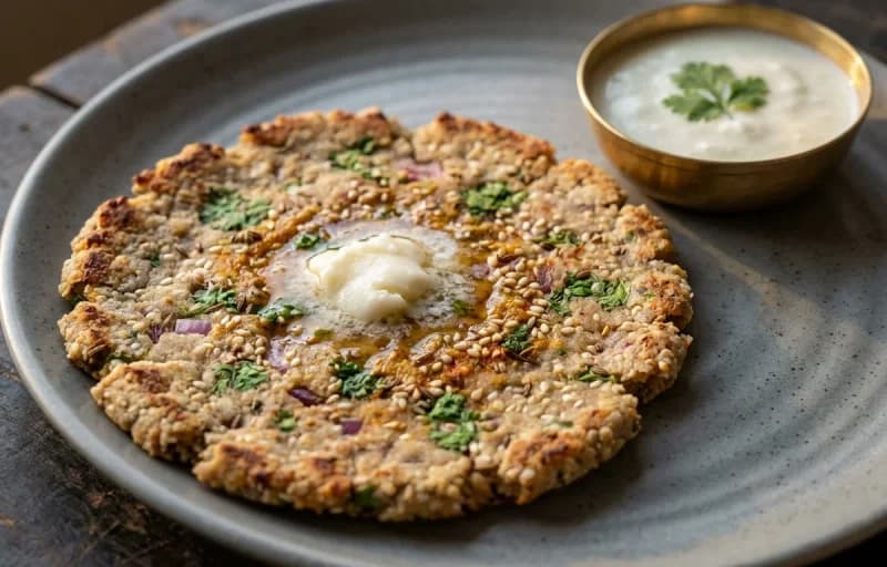 Dapate with Coriander Mint Chutney - Recipe 1