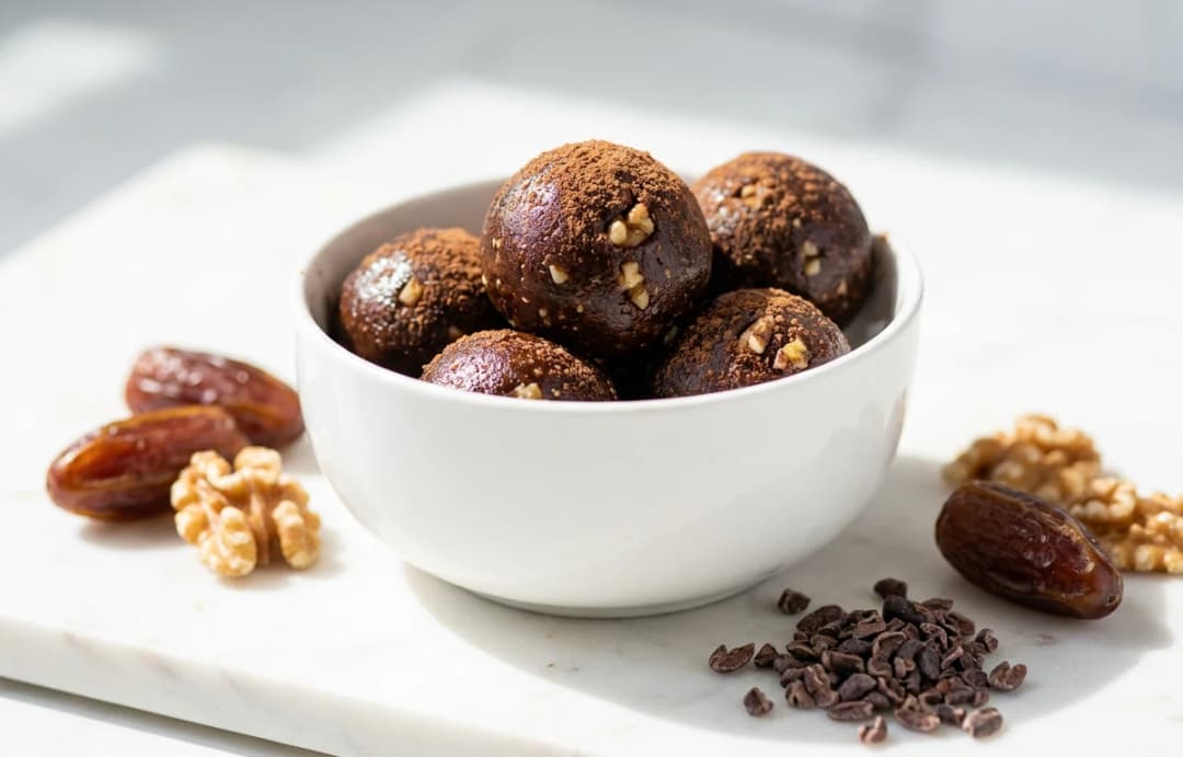 Date-Sweetened Cacao Energy Bites