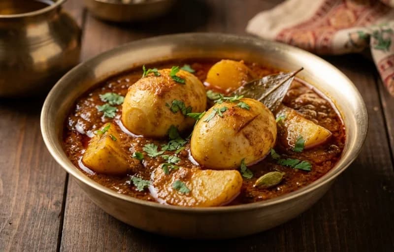 Dim Kosha, Ruti and Kachumber Salad - Recipe 1