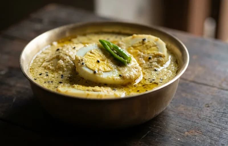 Bengali Porota with Dim Posto - Recipe 2