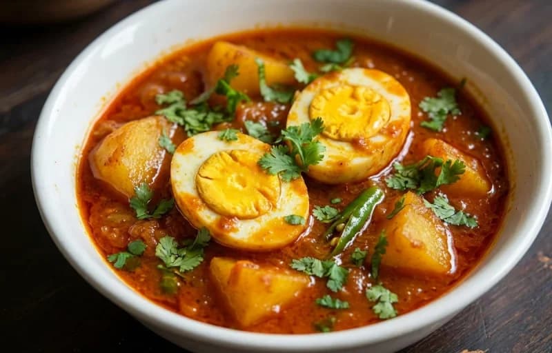 Bengali Luchi with Dimer Jhal - Recipe 2