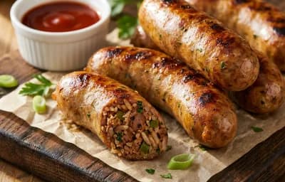 Dirty Rice Boudin Links