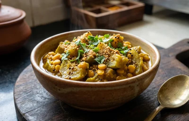 Dodkyachi Bhaji, Chapati and Dal Tadka - Recipe 1