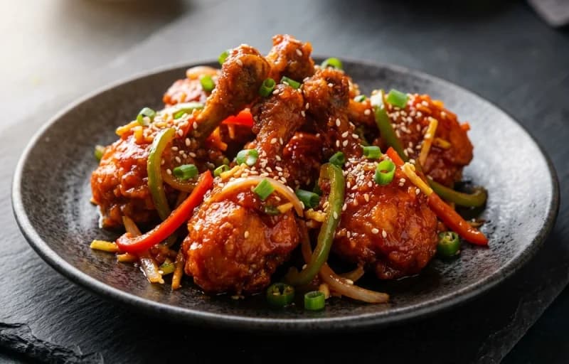 Drums of Heaven with Prawn Hakka Noodles - Recipe 1