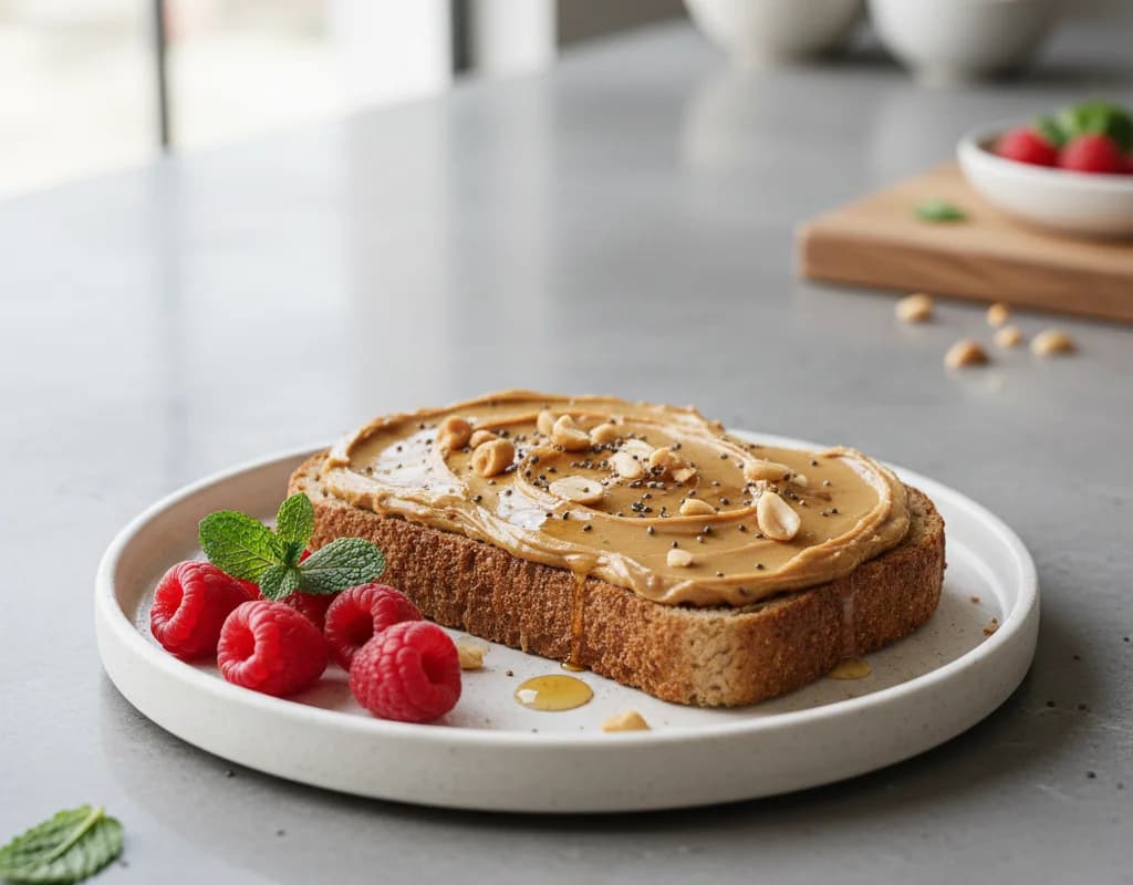 Whole Wheat Toast with Peanut Butter
