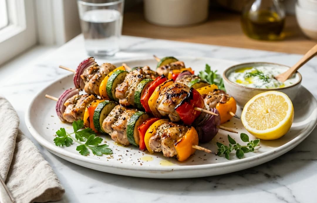 Easy Chicken and Veggie Skewers