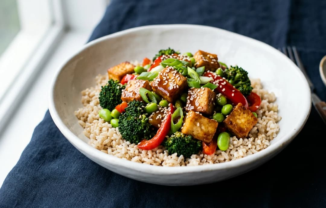 Easy Peanut Tofu Stir-Fry