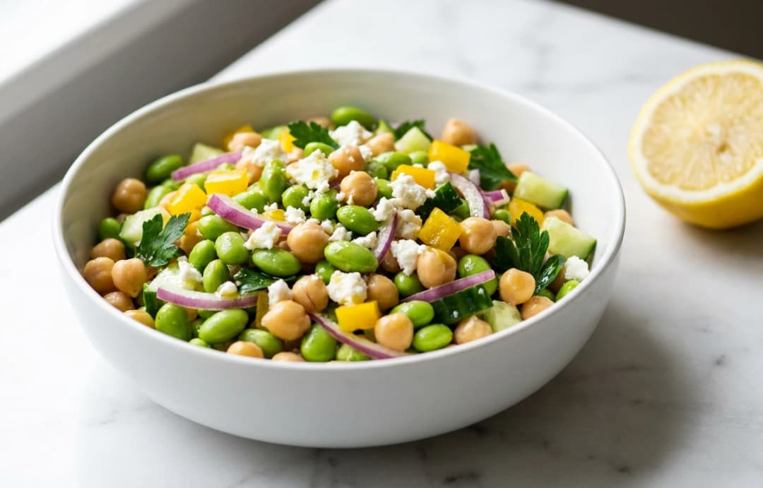 Edamame & Chickpea Salad