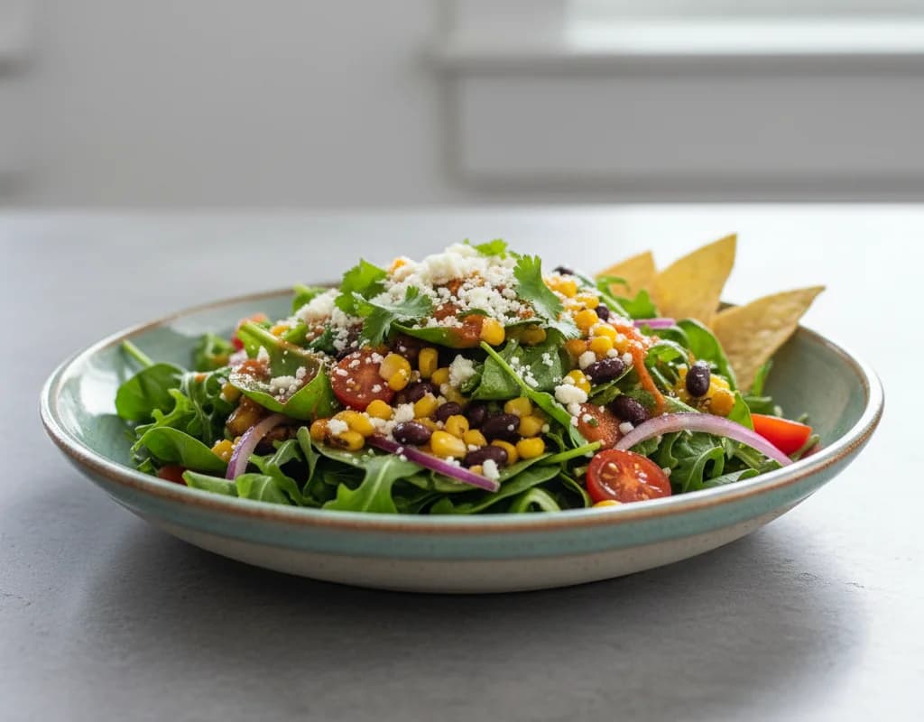 Green Salad with Salsa Vinaigrette