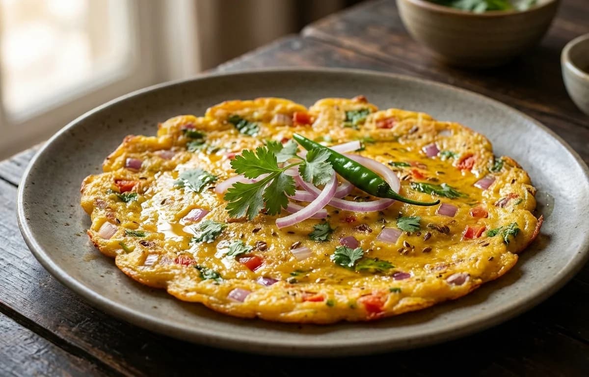 Egg Besan Chilla