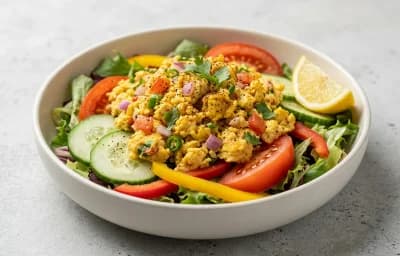 Egg Bhurji Salad