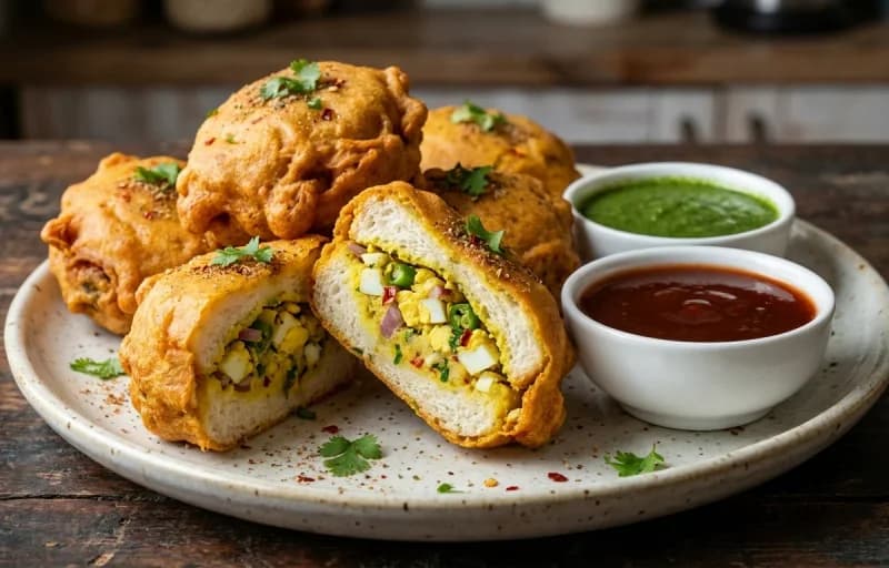 Egg Bread Pakora with Tamarind Chutney - Recipe 1
