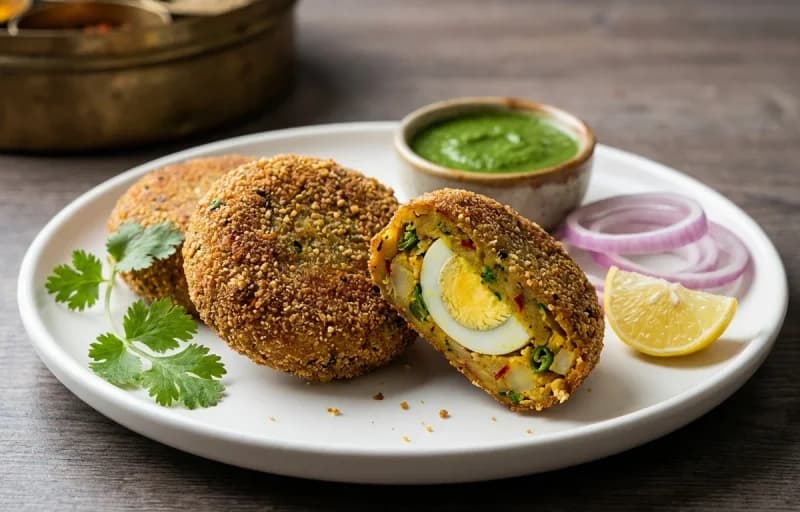 Egg Cutlet with Tamarind Chutney - Recipe 1