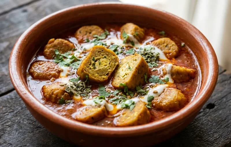 Egg Gatta Curry with Bajra Roti - Recipe 1