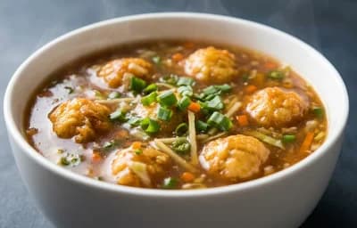 Egg Manchurian Soup