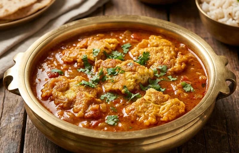 Egg Omelette Curry, Matta Rice and Beetroot Thoran - Recipe 1