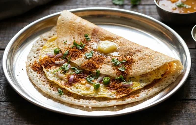 Egg Podi Dosa