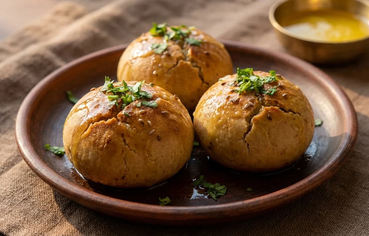 Egg Stuffed Litti
