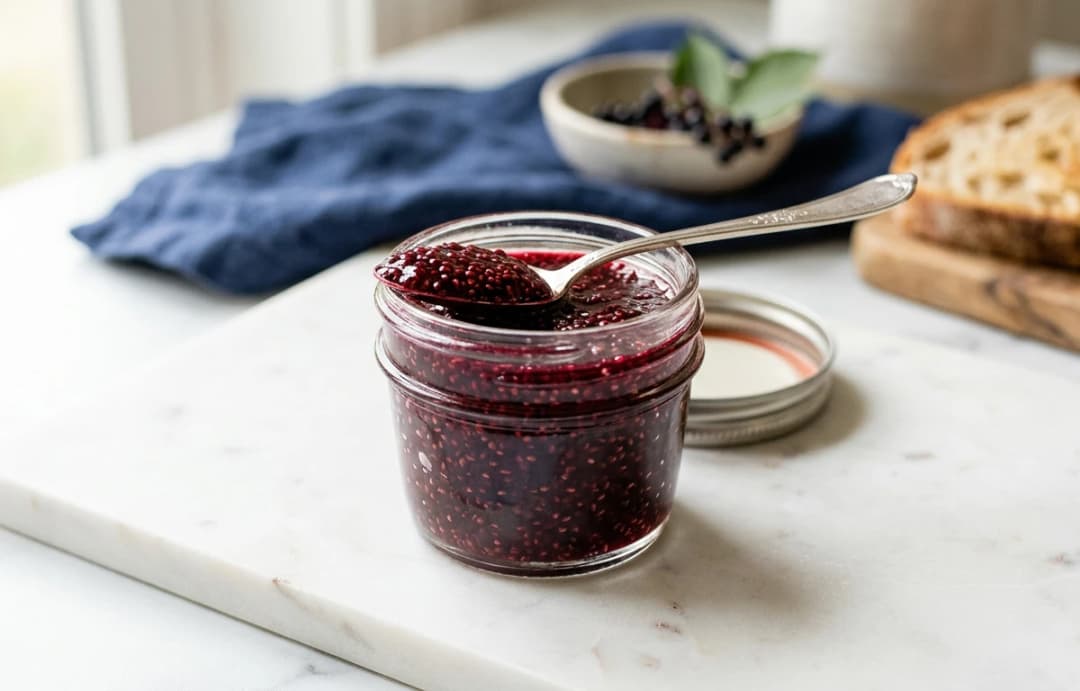 Elderberry Chia Seed Jam