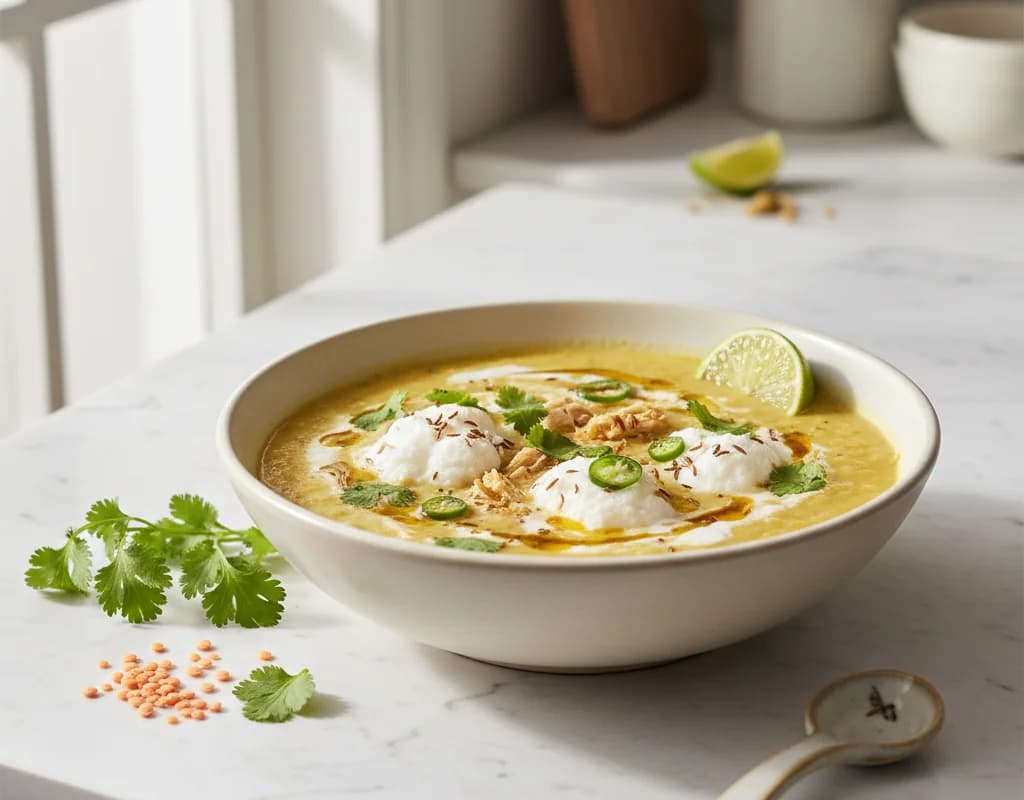 Egg White Dal Soup