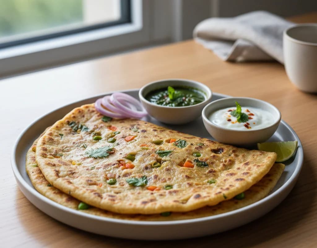 Mixed Vegetable Paratha