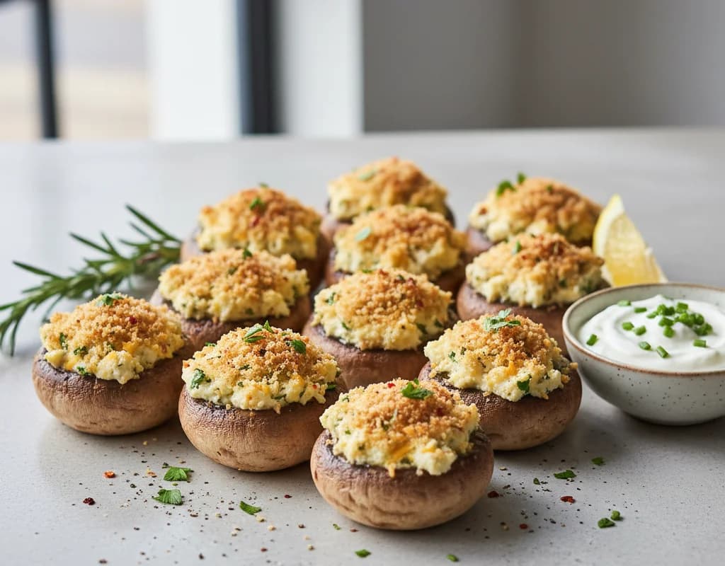 Cheese-Stuffed Mushrooms