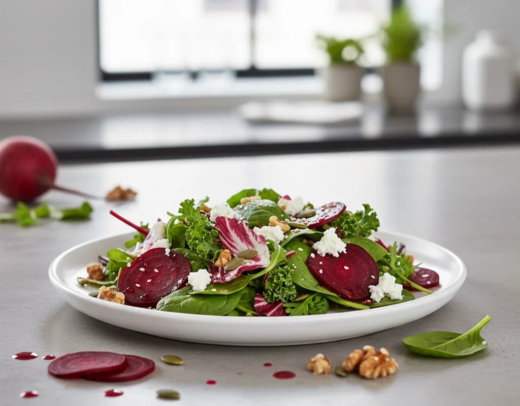 Beetroot and Mixed Greens Salad