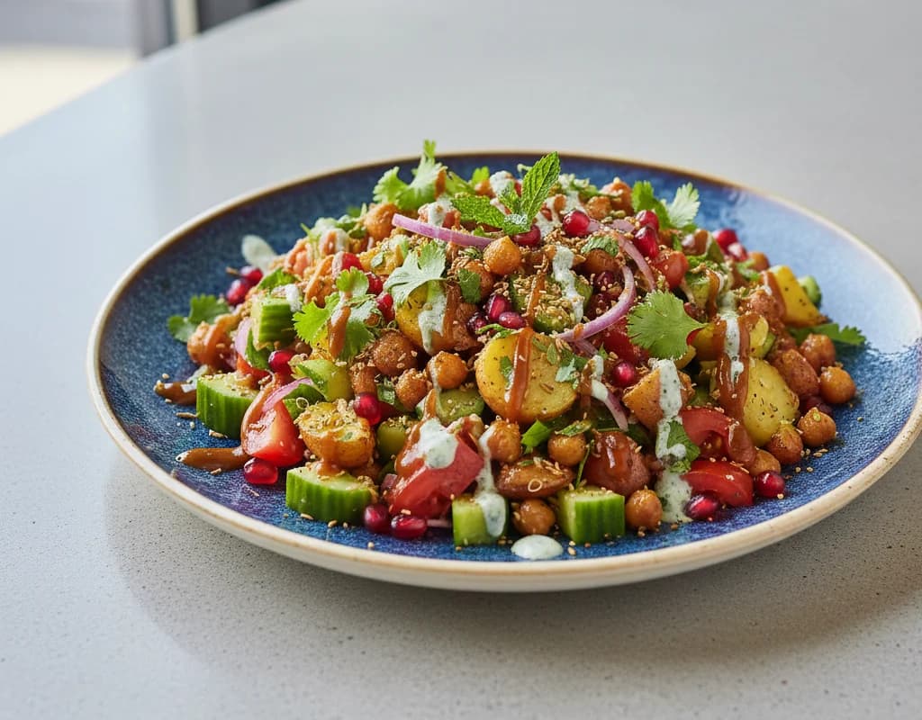 Chaat Style Chickpea Salad