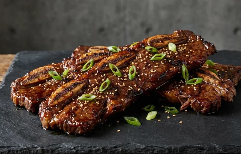 Flanken Beef Short Ribs, Barley Mushroom Soup and Rye Bread - Recipe 1