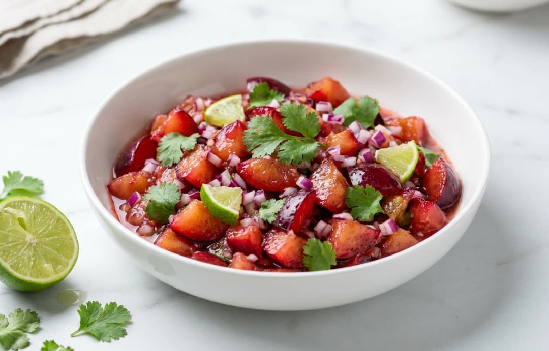 Fresh & Zesty Plum Salsa