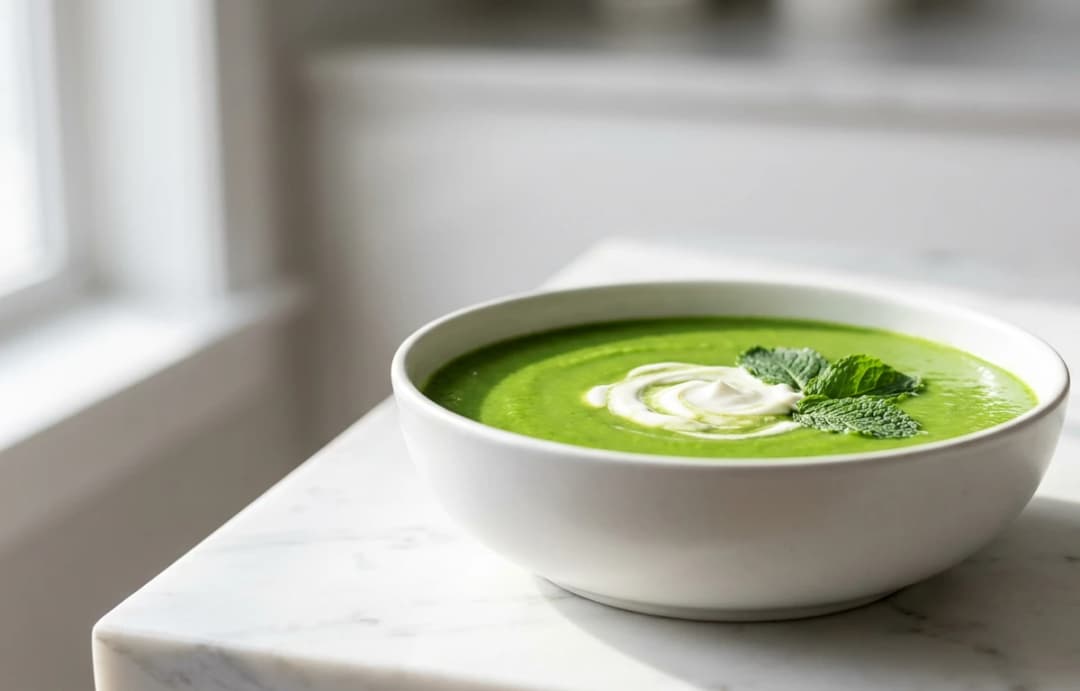 Fresh Pea and Mint Soup