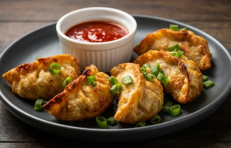 Fried Paneer Momos with Sweet Chili Sauce - Recipe 1