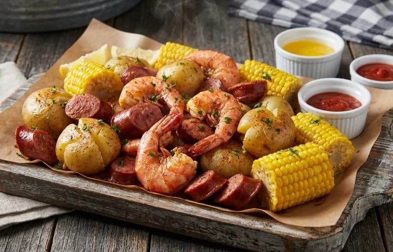 Frogmore Stew with Cornbread - Recipe 1