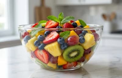 Fruit Salad with Mint and Lime