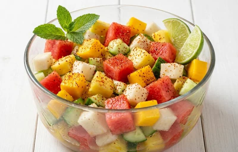 Fruit Salad with Tajin and Lime