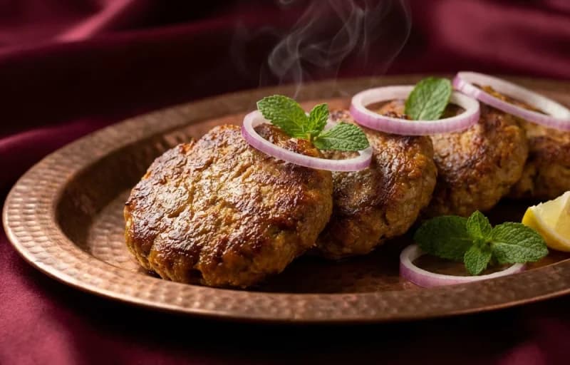 Galouti Kebab, Mutton Korma and Saffron Sheermal - Recipe 1